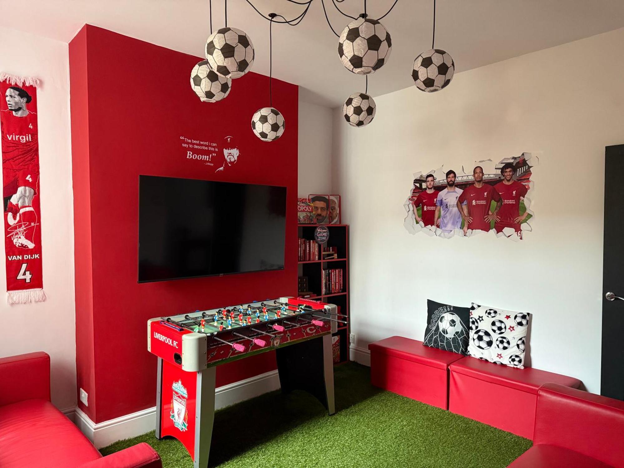 Anfield Abode - Entire Lfc Themed House Villa Liverpool Dış mekan fotoğraf